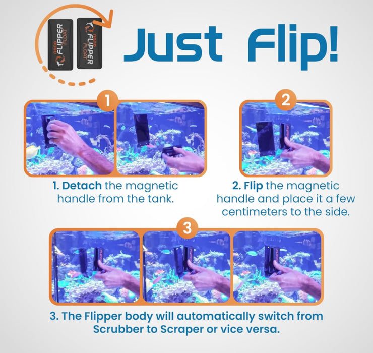 Flipper Nano Float - 2 in 1 Magnetic Aquarium Algae Cleaner