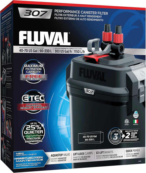 Fluval 207 Performance Canister Filter for Aquariums Up to 45 Gallons