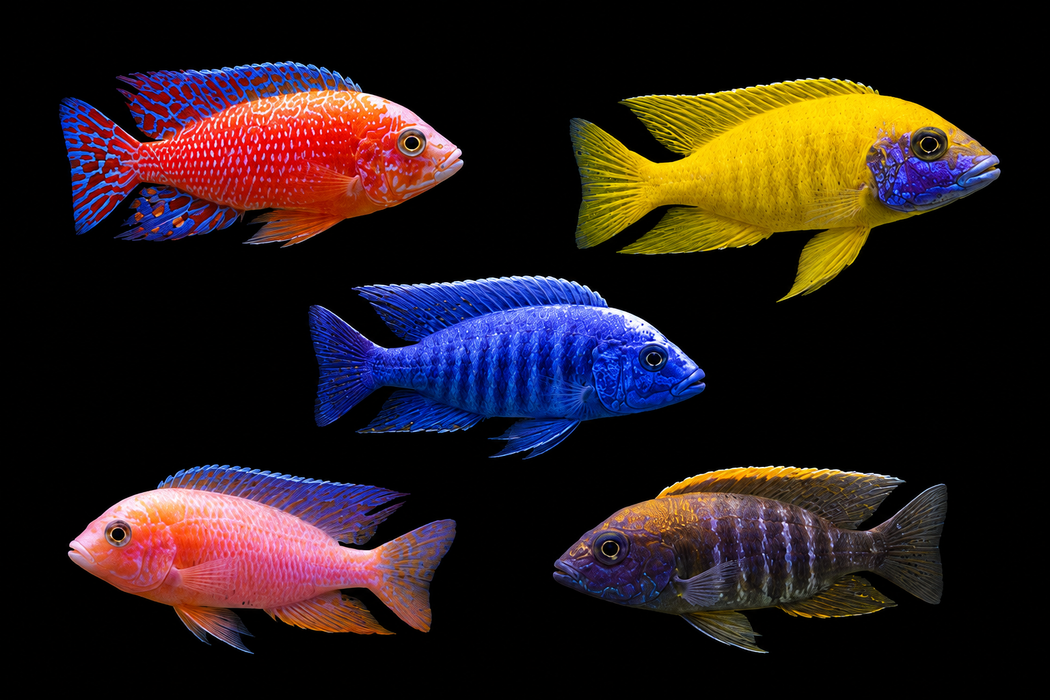 Assorted African Peacock Cichlid