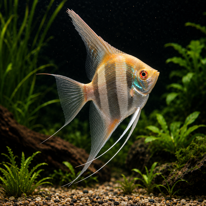 Albino Dantum Angelfish