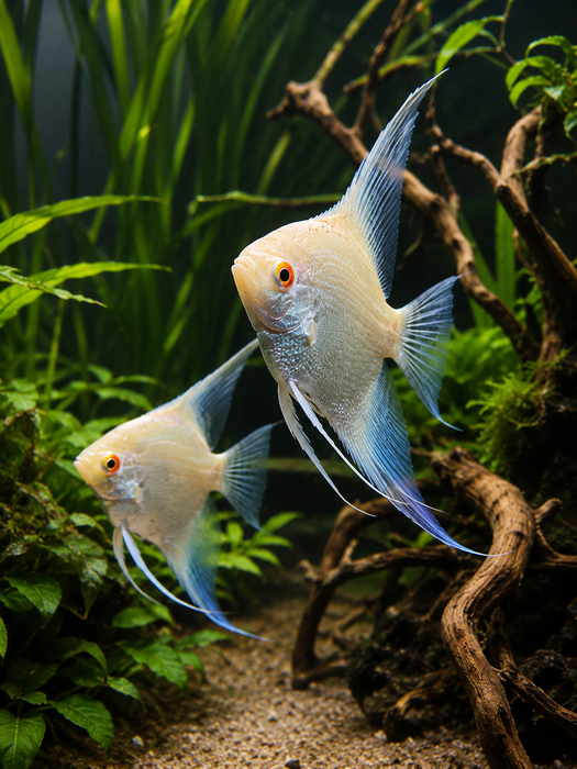 Albino Gold Angelfish